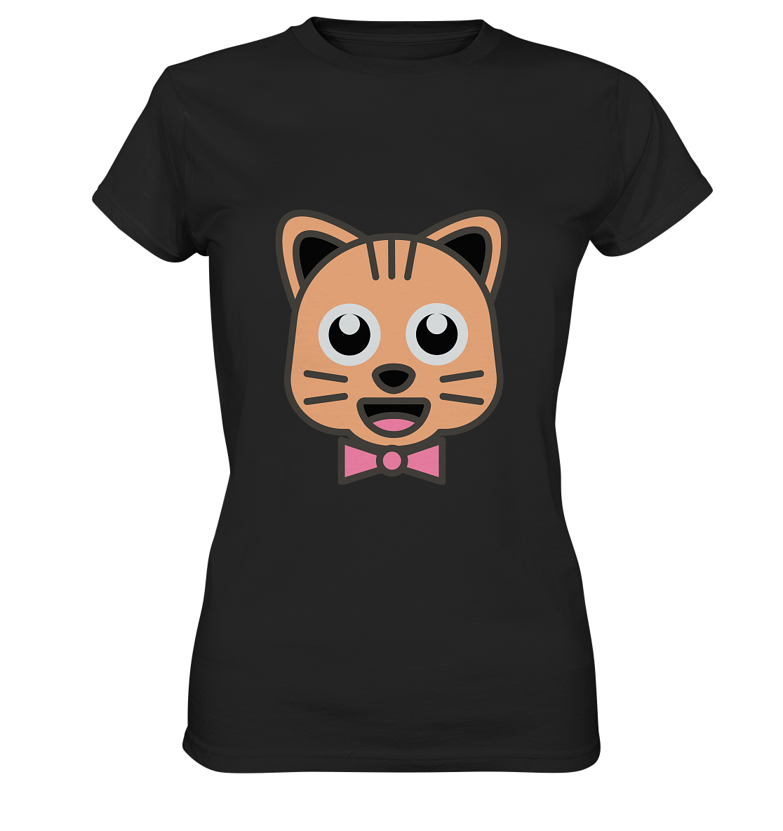 Kawaii Cat Ladies T-Shirt - Ladies Premium Shirt