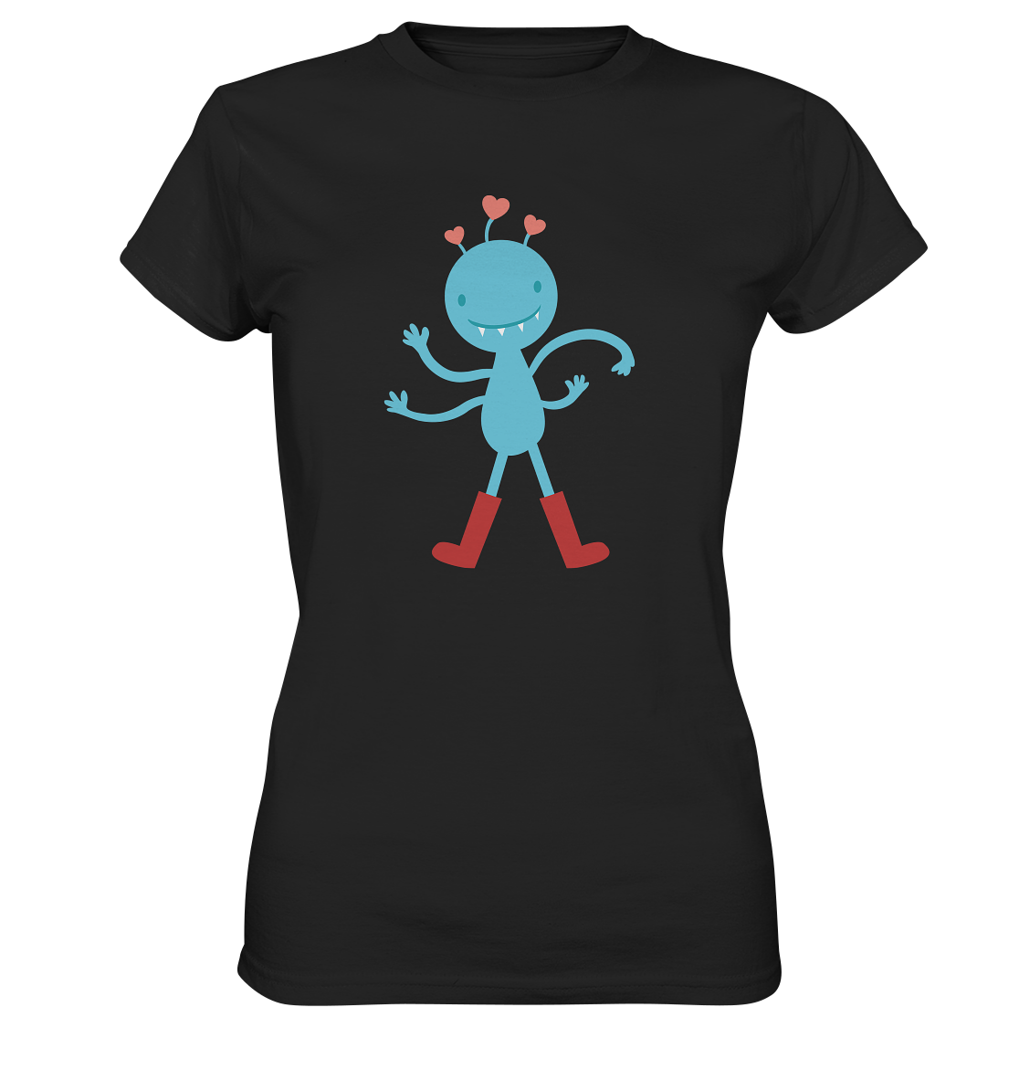 Cute more hand monster - Ladies Premium Shirt