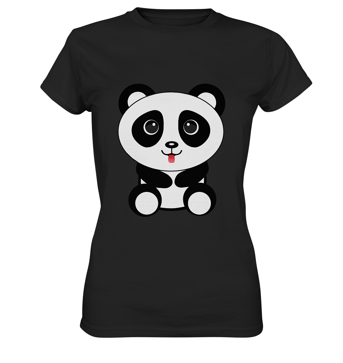 Kawaii Panda Ladies T-Shirt - Ladies Premium Shirt