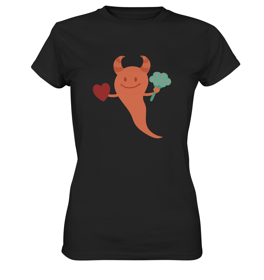 Cute monster Ghost - Ladies Premium Shirt