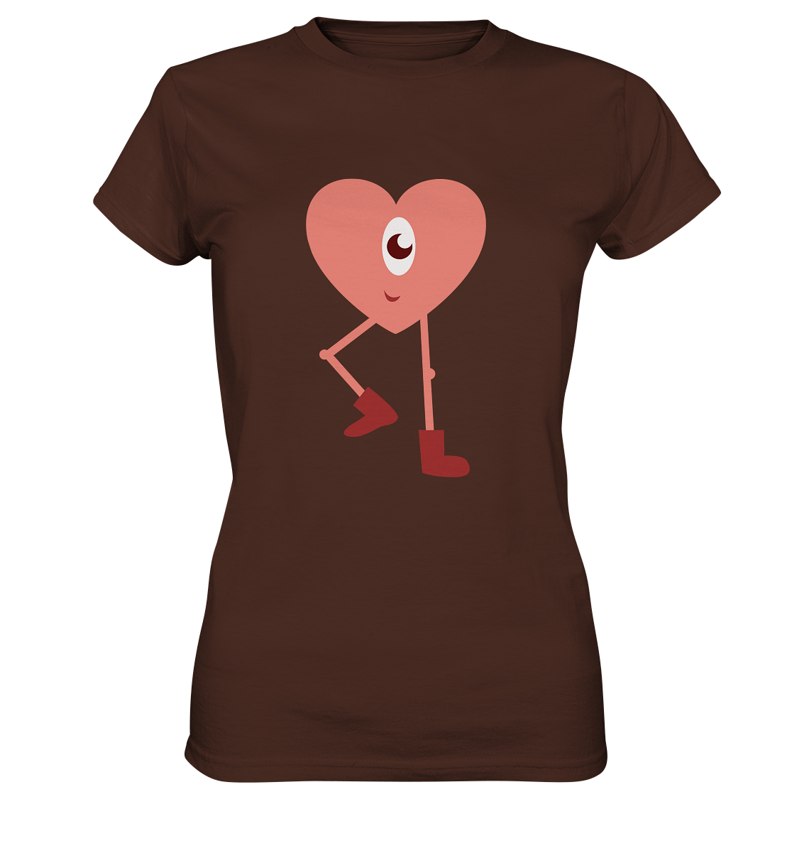 Cute Monster Heart - Ladies Premium Shirt