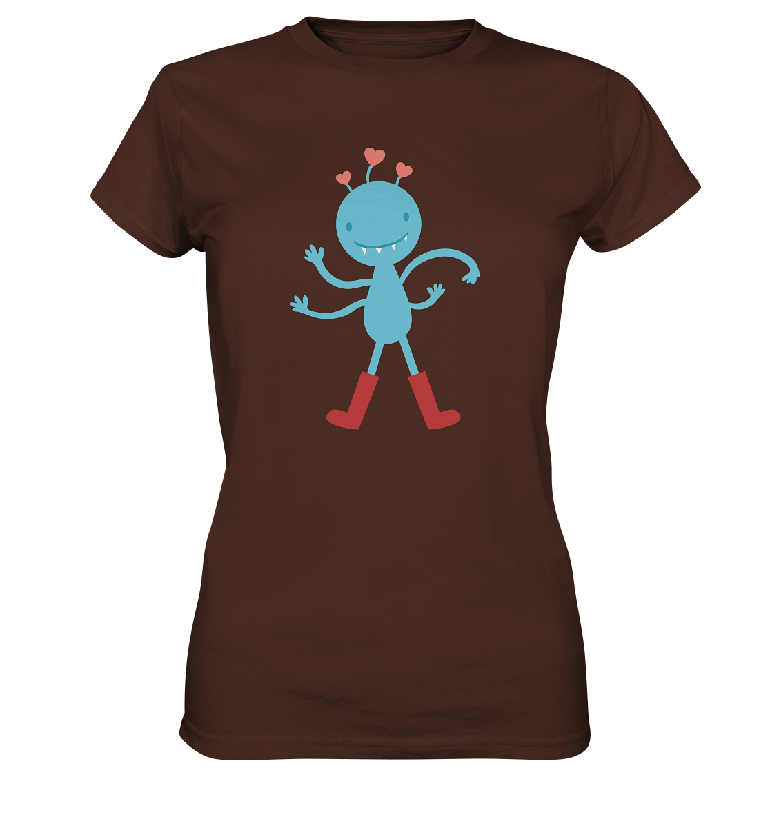 Cute more hand monster - Ladies Premium Shirt
