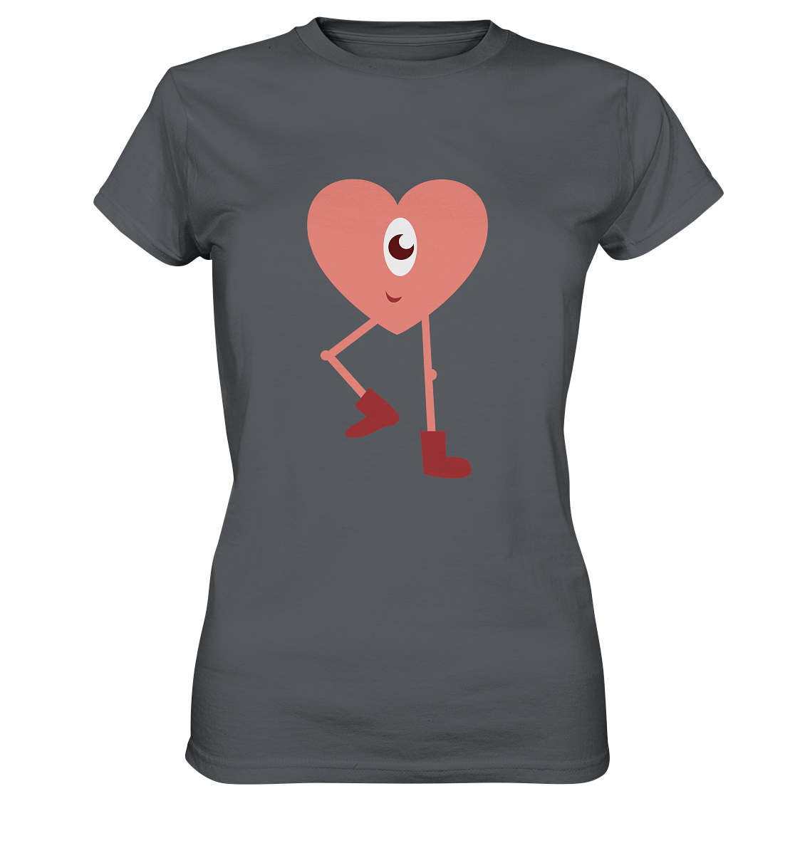 Cute Monster Heart - Ladies Premium Shirt