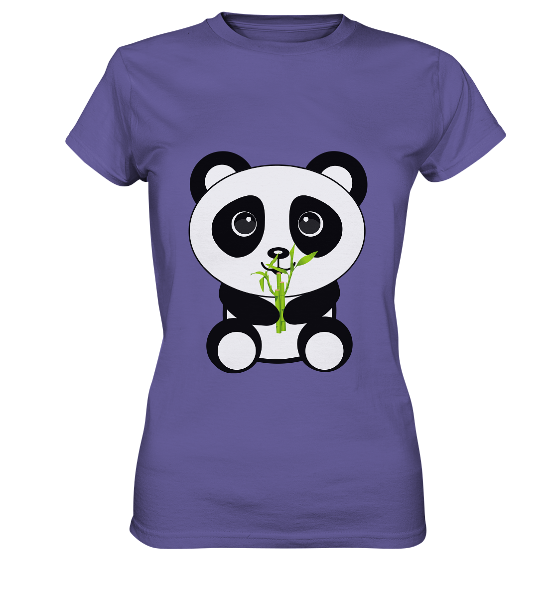 Kawaii Panda Bamboo Ladies T-Shirt - Ladies Premium Shirt