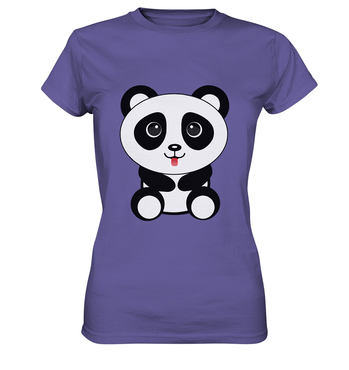 Kawaii Panda Ladies T-Shirt - Ladies Premium Shirt