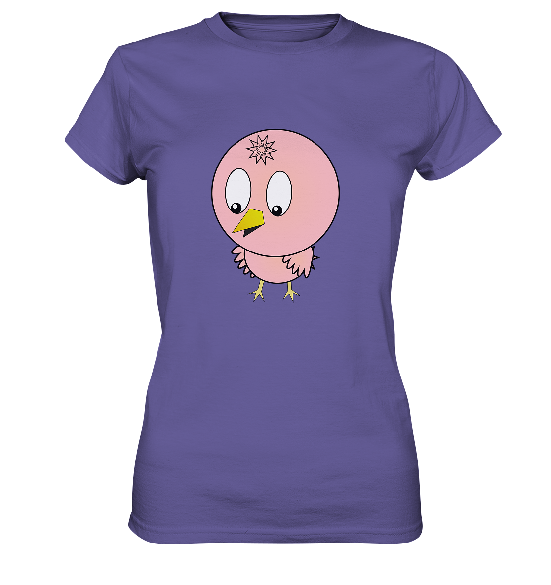 Kawaii Bird Ladies T-Shirt - Ladies Premium Shirt