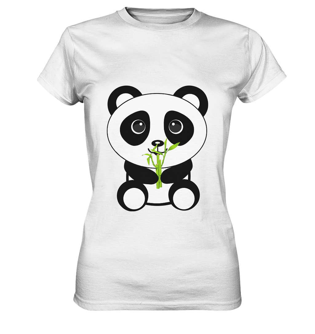 Kawaii Panda Bamboo Ladies T-Shirt - Ladies Premium Shirt