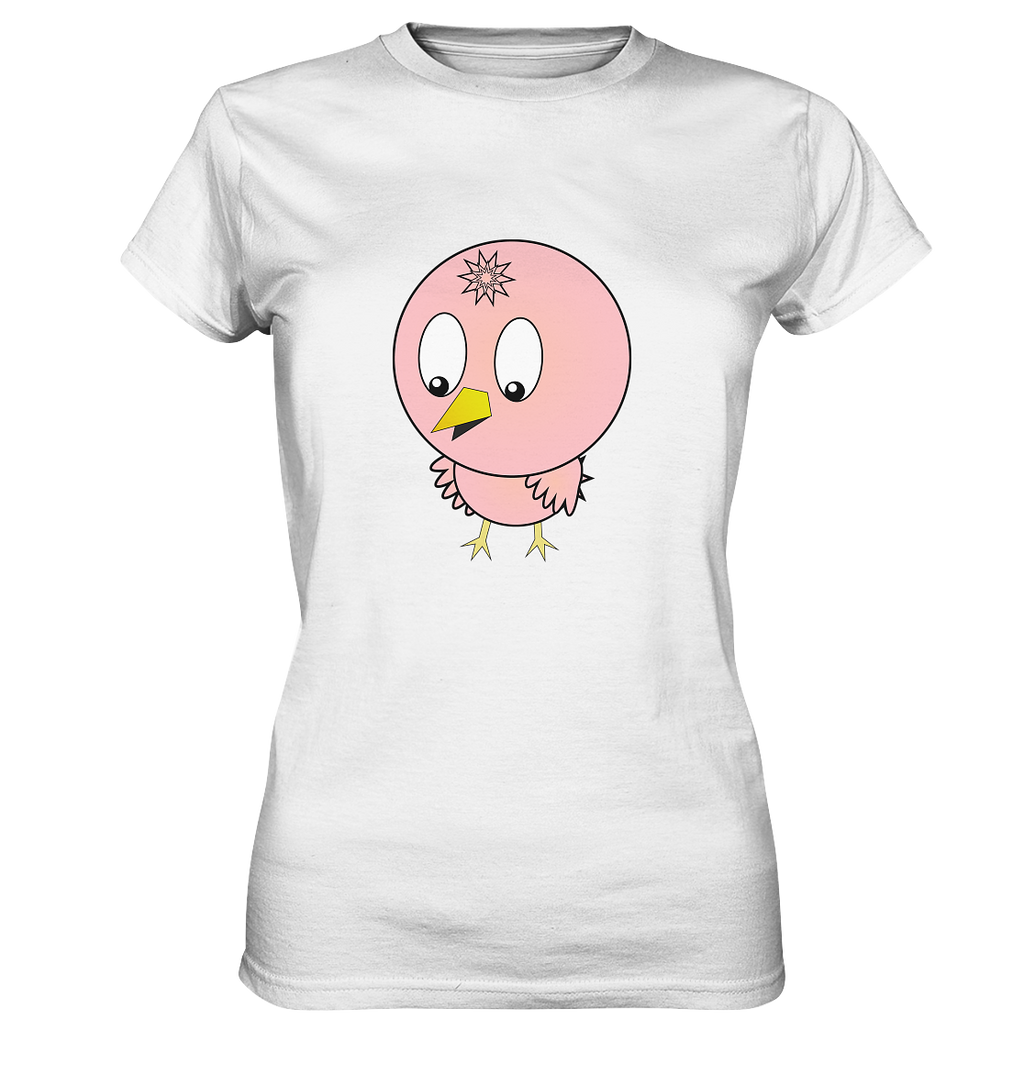 Kawaii Bird Ladies T-Shirt - Ladies Premium Shirt