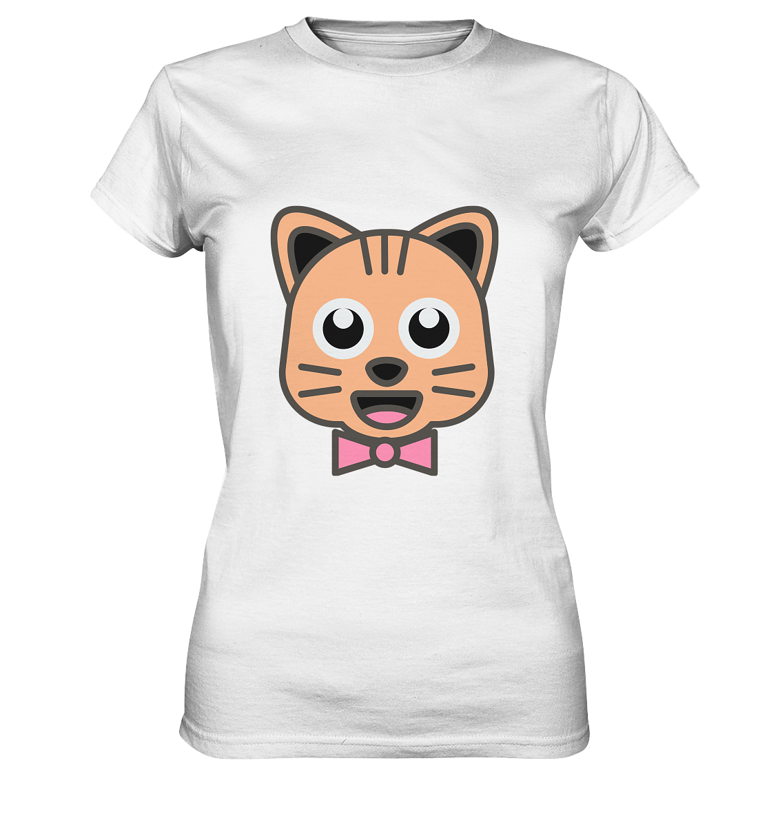 Kawaii Cat Ladies T-Shirt - Ladies Premium Shirt
