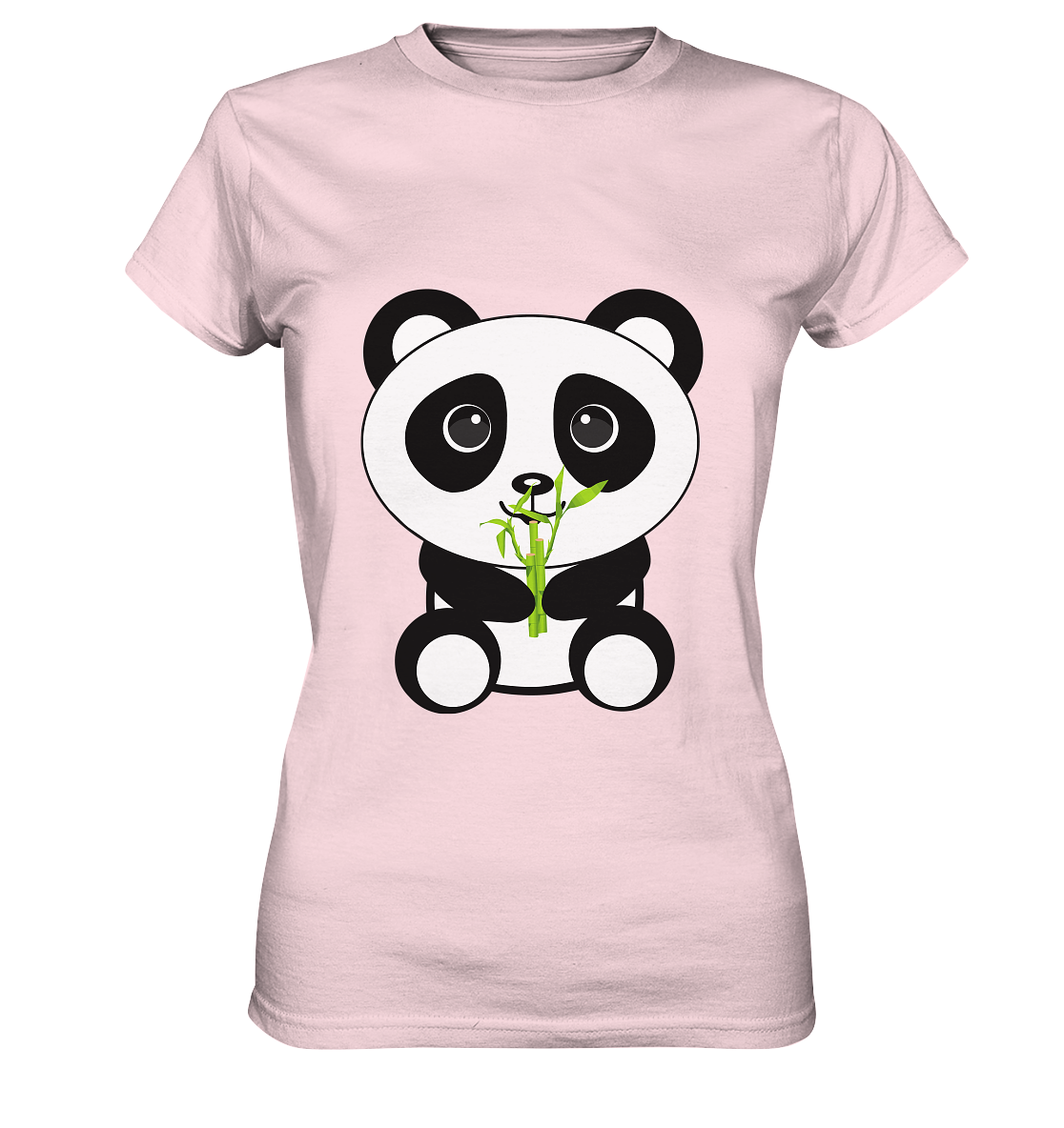 Kawaii Panda Bamboo Ladies T-Shirt - Ladies Premium Shirt