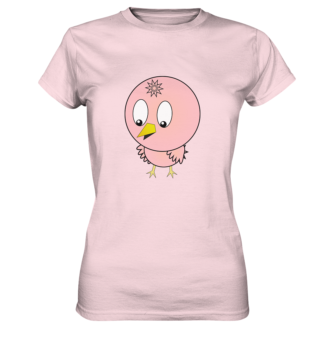 Kawaii Bird Ladies T-Shirt - Ladies Premium Shirt