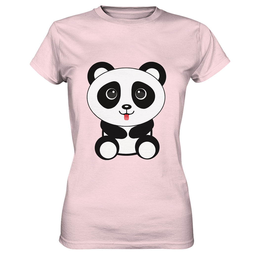 Kawaii Panda Ladies T-Shirt - Ladies Premium Shirt