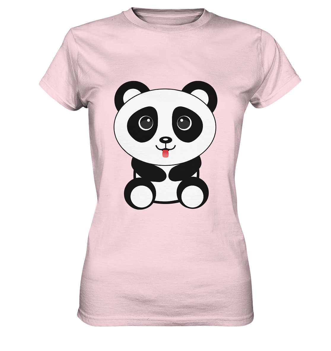 Kawaii Panda Ladies T-Shirt - Ladies Premium Shirt