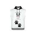 Kawaii dogs sleeveless pullover hoodie