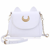 Sailor Moon Handbag Black Luna Cat Shape Chain Shoulder Bag