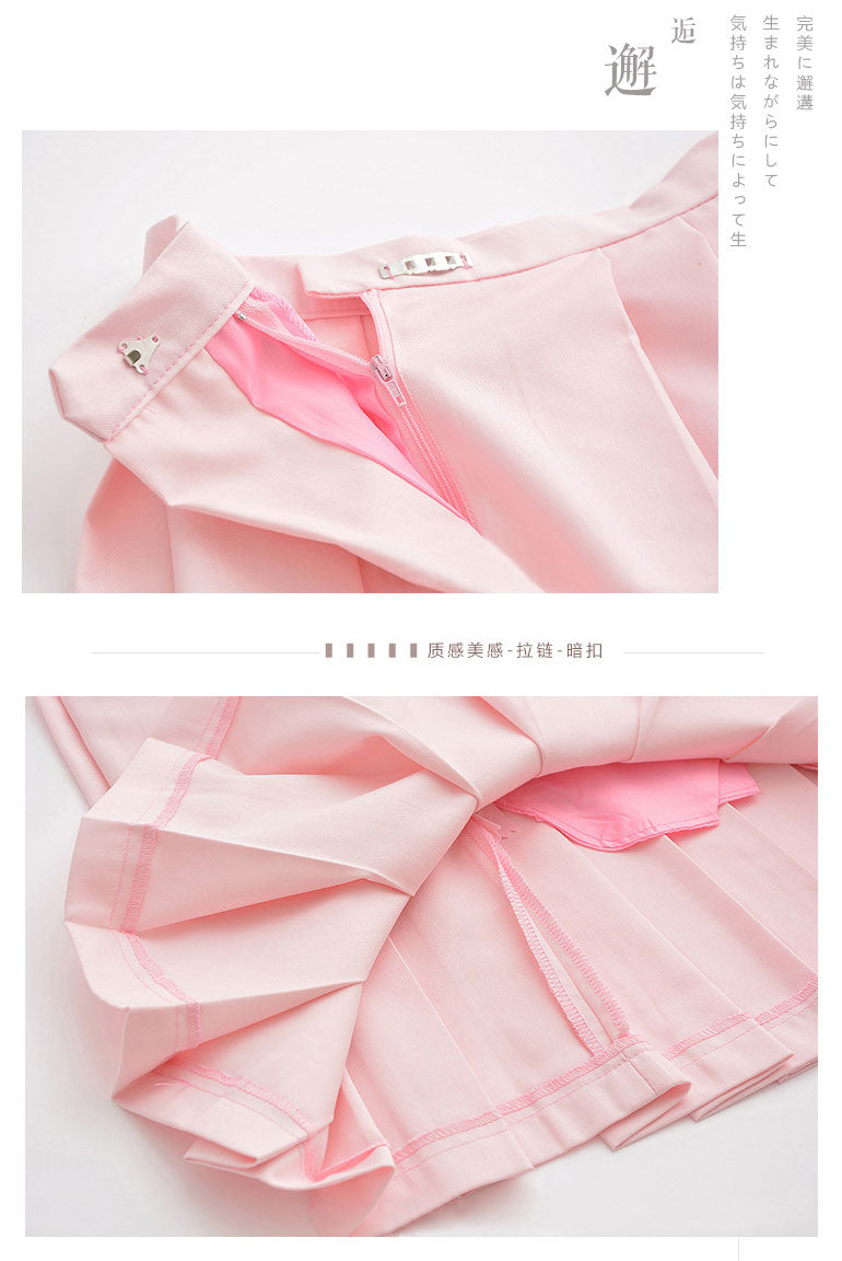 Sakura light pink Japanese school uniform set