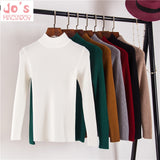 Winter Women Solid Knitted Sweater