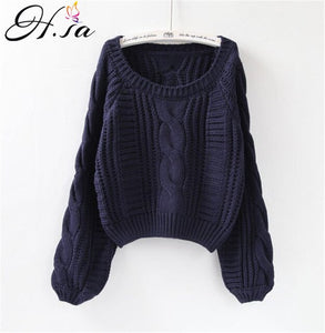 Korean Style Twisted Sweater