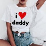 Kawaii casual Harajuku T-Shirt Yes Daddy
