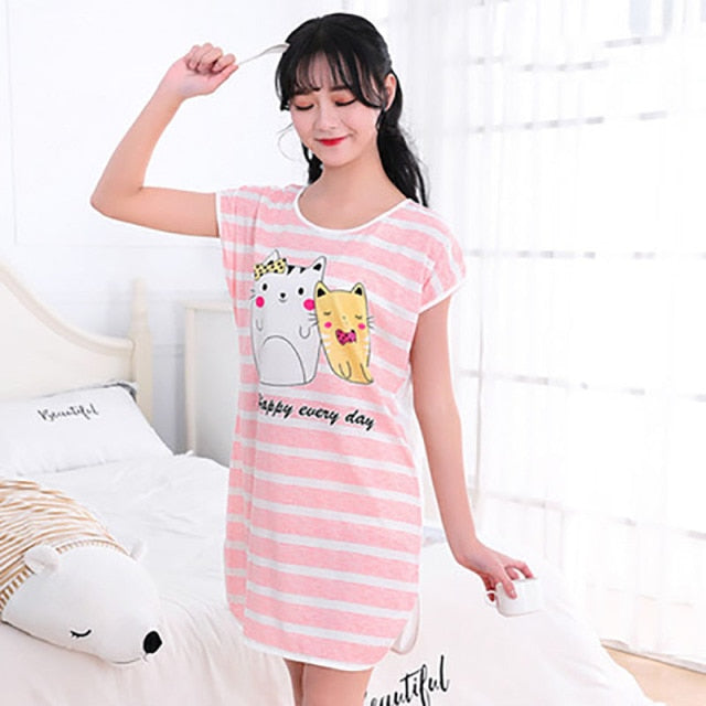 Cartoon sleepwear crew neck