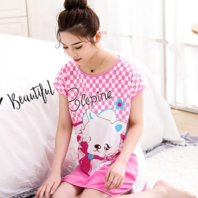 Cartoon sleepwear crew neck