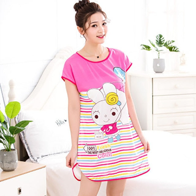 Cartoon sleepwear crew neck