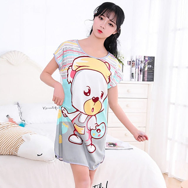 Cartoon sleepwear crew neck