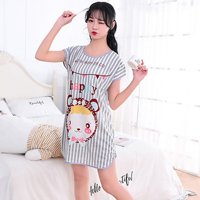 Cartoon sleepwear crew neck