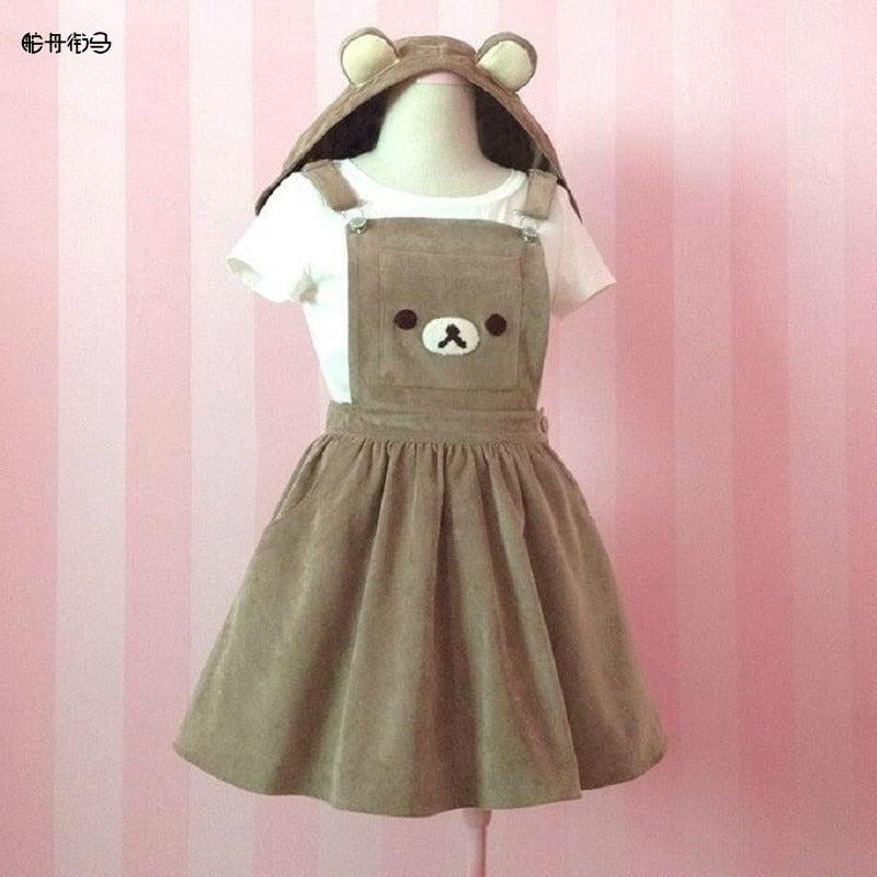 Kawaii Rilakkuma Lolita Overall Dress
