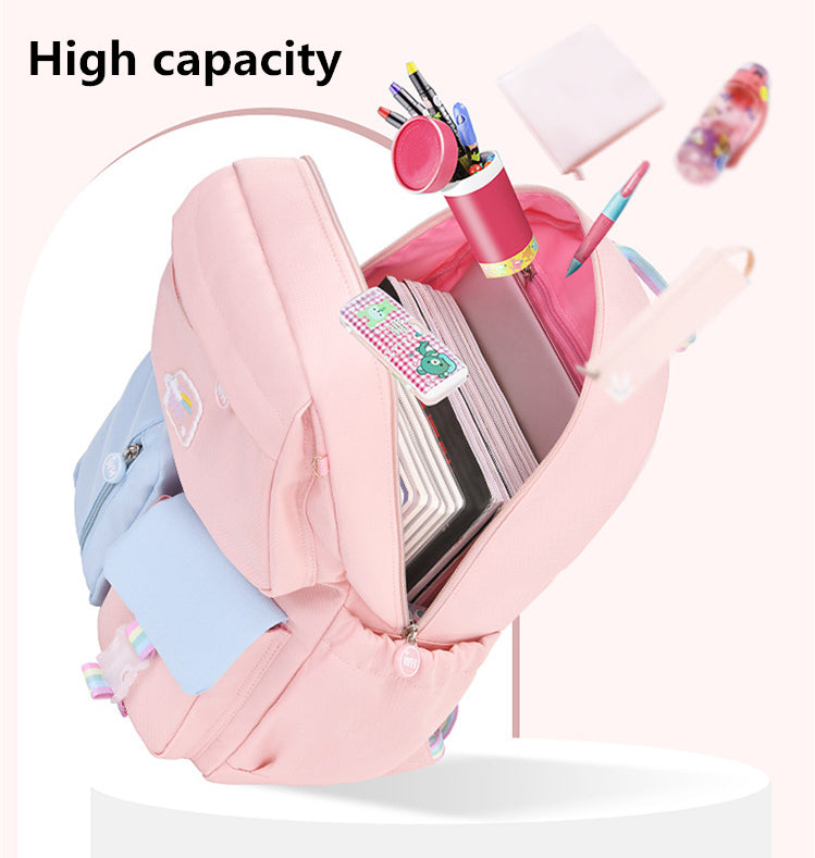 Korean fashion shoulder school bag (Waterproof)