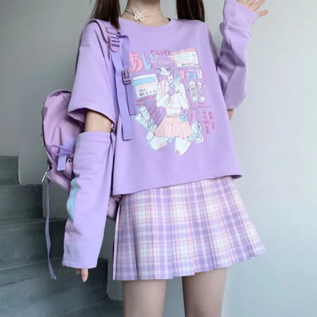 E Girl Anime Tshirt