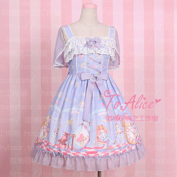 Super Cute To Alice Alice in Wonderland Fairytale JSK Lolita Dress