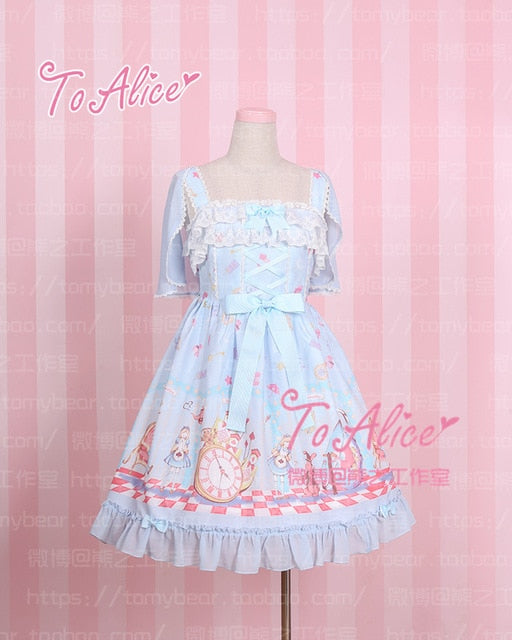 Super Cute To Alice Alice in Wonderland Fairytale JSK Lolita Dress ...