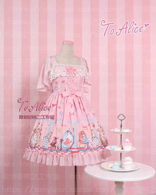 Super Cute To Alice Alice in Wonderland Fairytale JSK Lolita Dress
