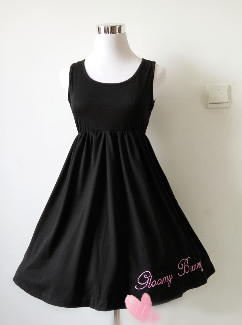Black Comic Rabbit Dress