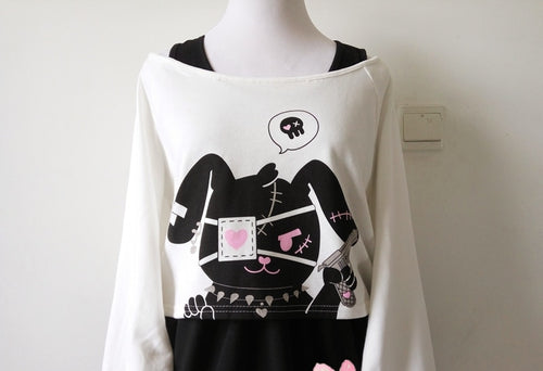 Black Comic Rabbit Dress