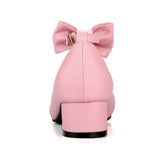 New sweet Lolita Japanese bow thick crust shoes