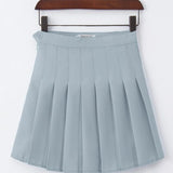high waist pleated tennis skirt