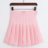 high waist pleated tennis skirt