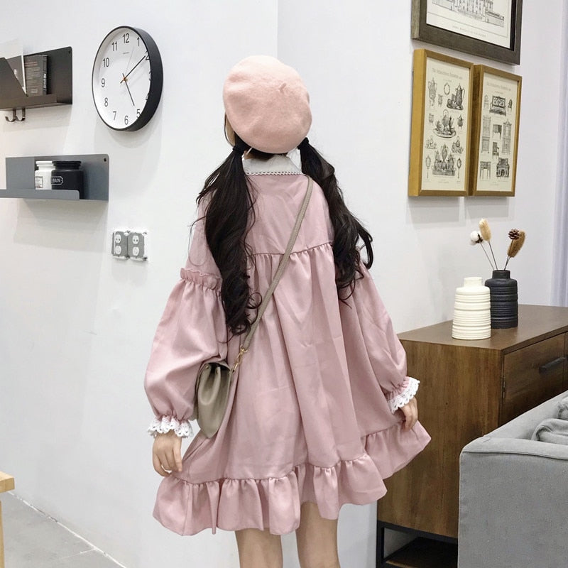 Lace Embroidery Doll Dress