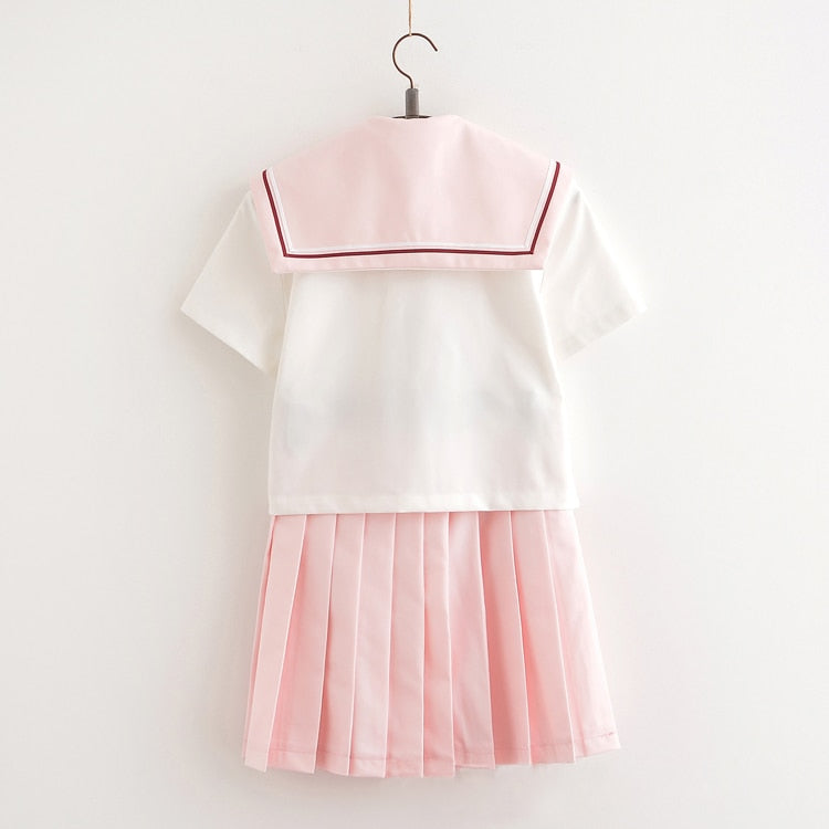 Sakura light pink Japanese school uniform set