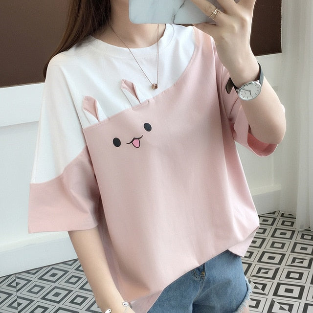 Merry Cute Rabbit T-Shirt