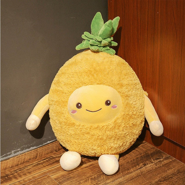 Kawaii Fuzzy Watermelon Cherry Pineapple Fruits Soft Plush