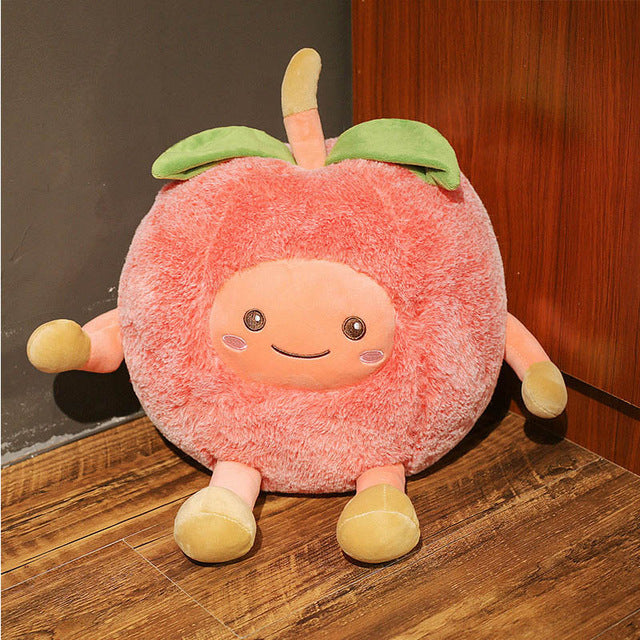Kawaii Fuzzy Watermelon Cherry Pineapple Fruits Soft Plush