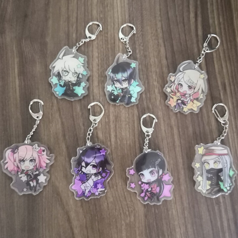 Anime Dangan Ronpa Danganronpa V3 Key Chains Two-sided Keychain
