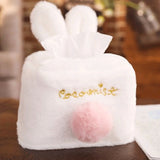 Rabbit Shape Room Plush Tissue Box