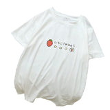 Women Strawberry Print T Shirts Summer Short Sleeve